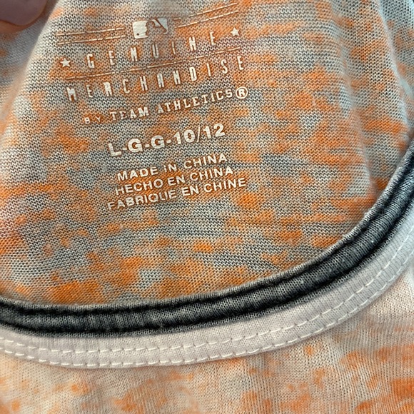 GIRLS San Francisco Giants burnout tee 10/12 (runs big) - Picture 3 of 7